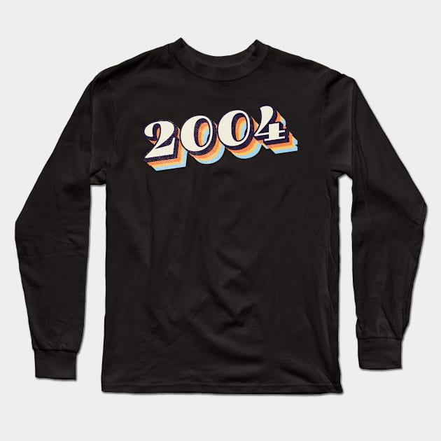 2004 Birthday Year Long Sleeve T-Shirt by Vin Zzep